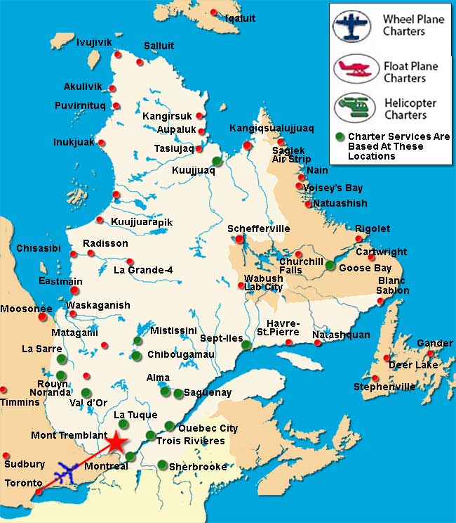 Mont Tremblant Charter Flights